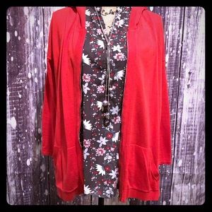 Cabi red cardigan XS - this runs big